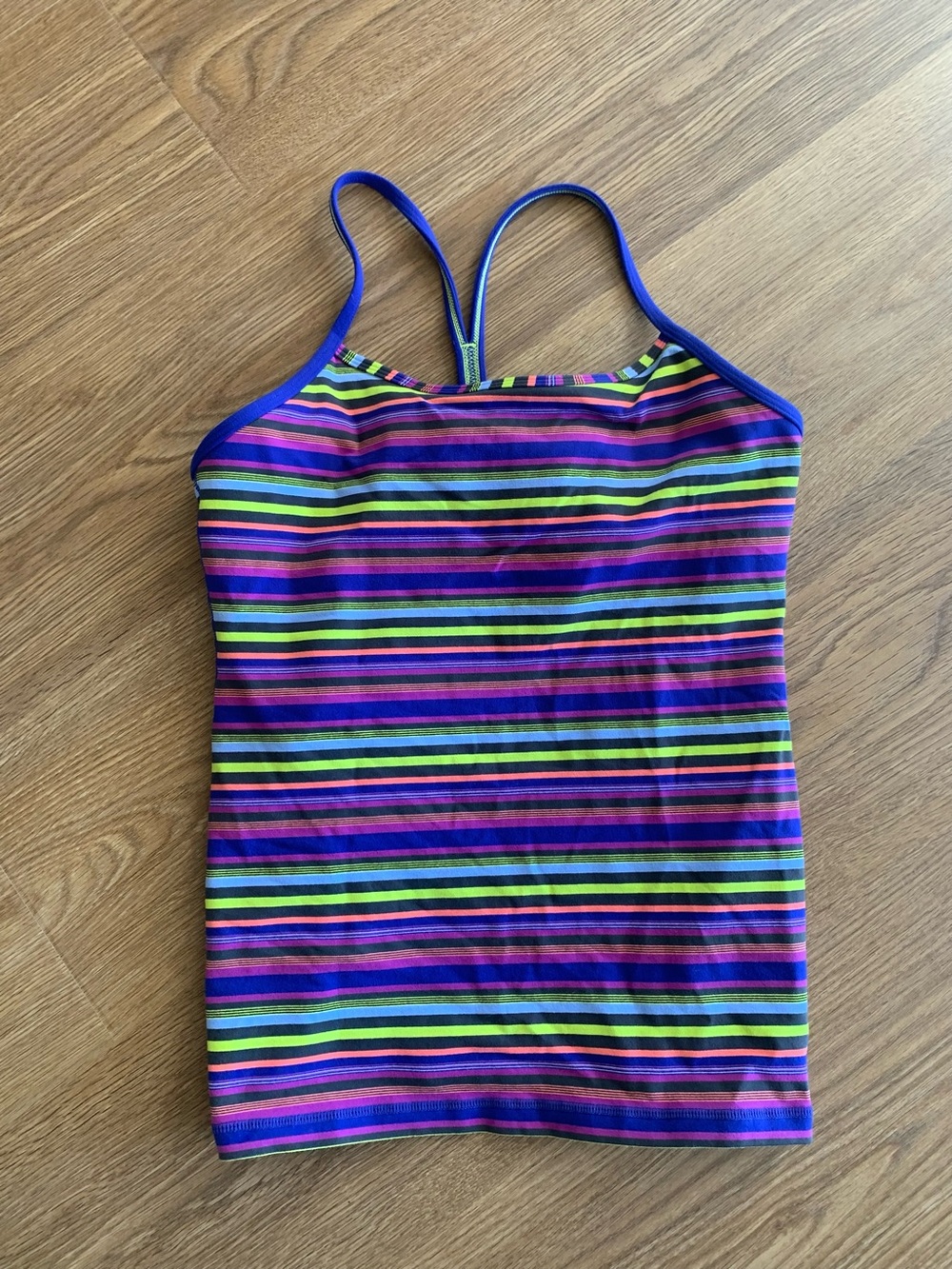 lululemon athletica Kids One-Piece Swim Top - Purple Multi Stripes